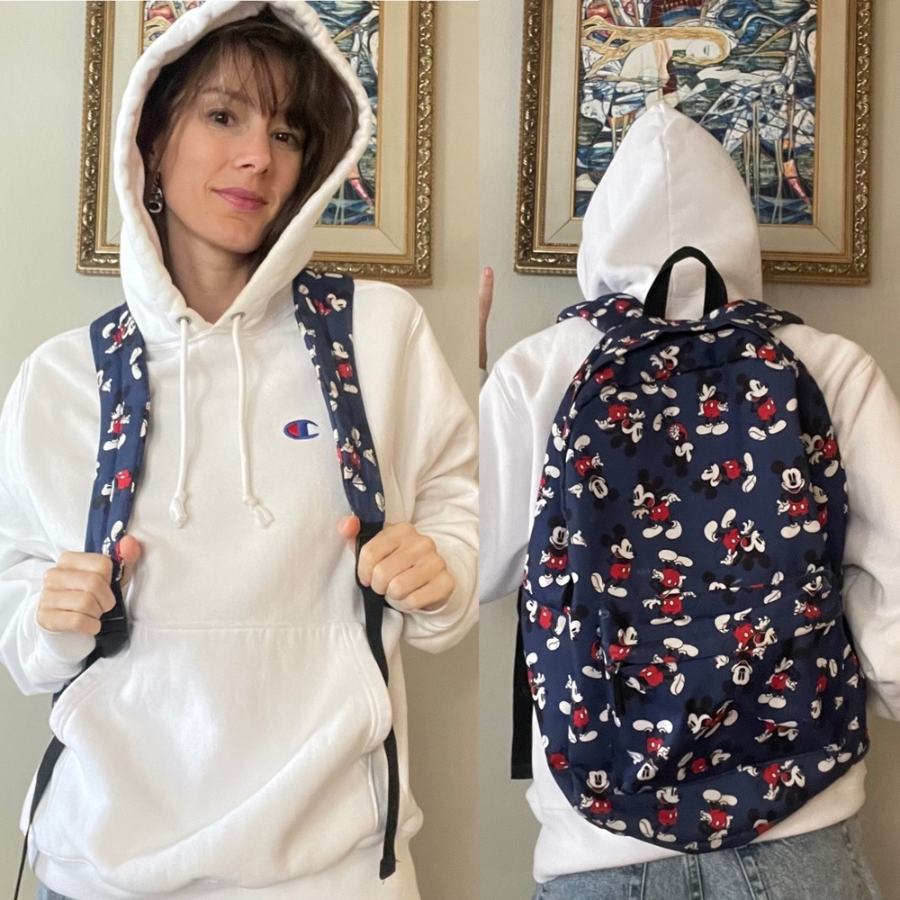 Mickey Mouse Navy Blue School Backpack Disney